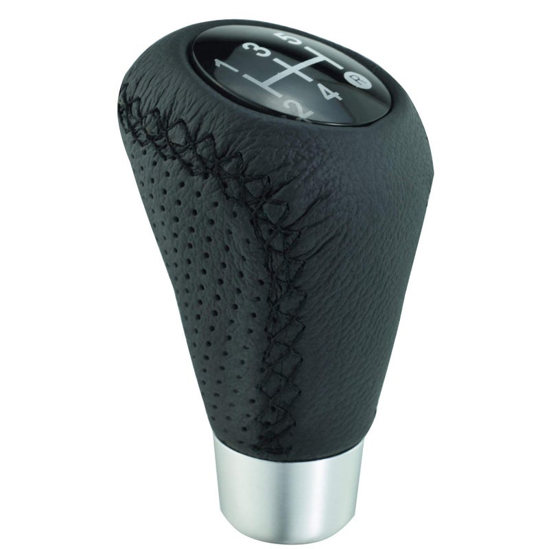 Abfer Shifter Knob 5 Speed Leather Car Gear Stick Shifting Knobs Shift Lever for Most Manual Transmission Vehicle Truck, Black - Image 5